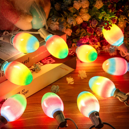 1 Pack 10.5FT Enhon Easter Egg String Lights, Multi-Color Pastel LED Egg Lights, End-to-End Connectable String Light