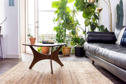 Unique Loom Braided Jute Area Rug, Dhaka, 2' x 3' 1" Rectangle, Natural