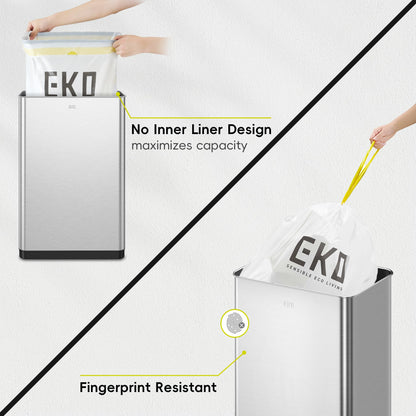 EKO Mirage X 80 Liter / 21.1 Gallons Motion Sensor Trash Can, Automatic Large Kitchen Trash Can Touchless, Stainless Steel
