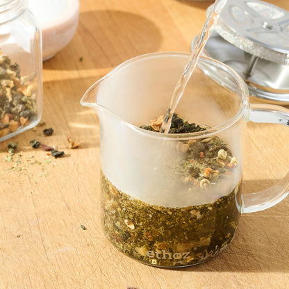 Ethoz® by Planetary Design Glass Tea Brewer – Premium Loose-Leaf Infuser, Borosilicate Chamber, Stainless Steel Strainer, 14 fl.oz. / 400 mL, Minimalist Design, Sustainable & Easy to Clean