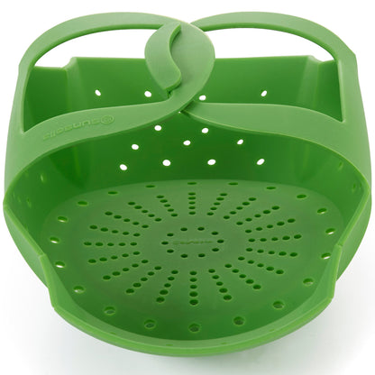 Silicone Vegetable/Food Steamer Basket – Insert for Pots, Pans, Crock Pots & More… By Sunsella