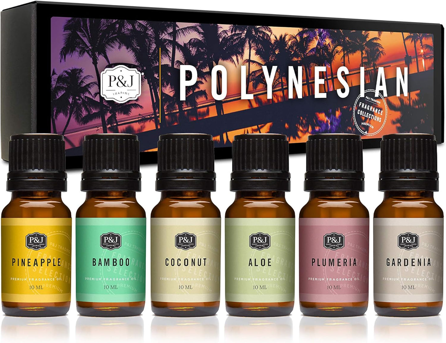 P&J Fragrance Oil Autumn Set | Brown Sugar, Apple, Harvest Spice, Vanilla, Forest Pine, and Snickerdoodle Candle Scents for Candle Making, Freshie, Soap Making Supplies, Diffuser Oil Scents