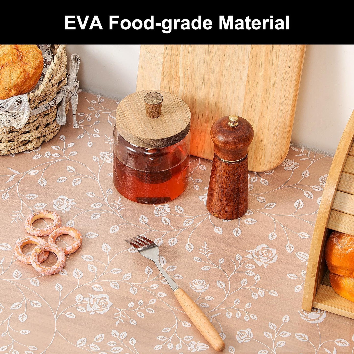 Cooyes Shelf Liner – Premium Non-Adhesive Cabinet & Drawer Liner for Kitchen – Waterproof Shelf Paper with Modern Pattern – Durable EVA Cabinet Mat – Easy to Cut （12" W x 240" L）