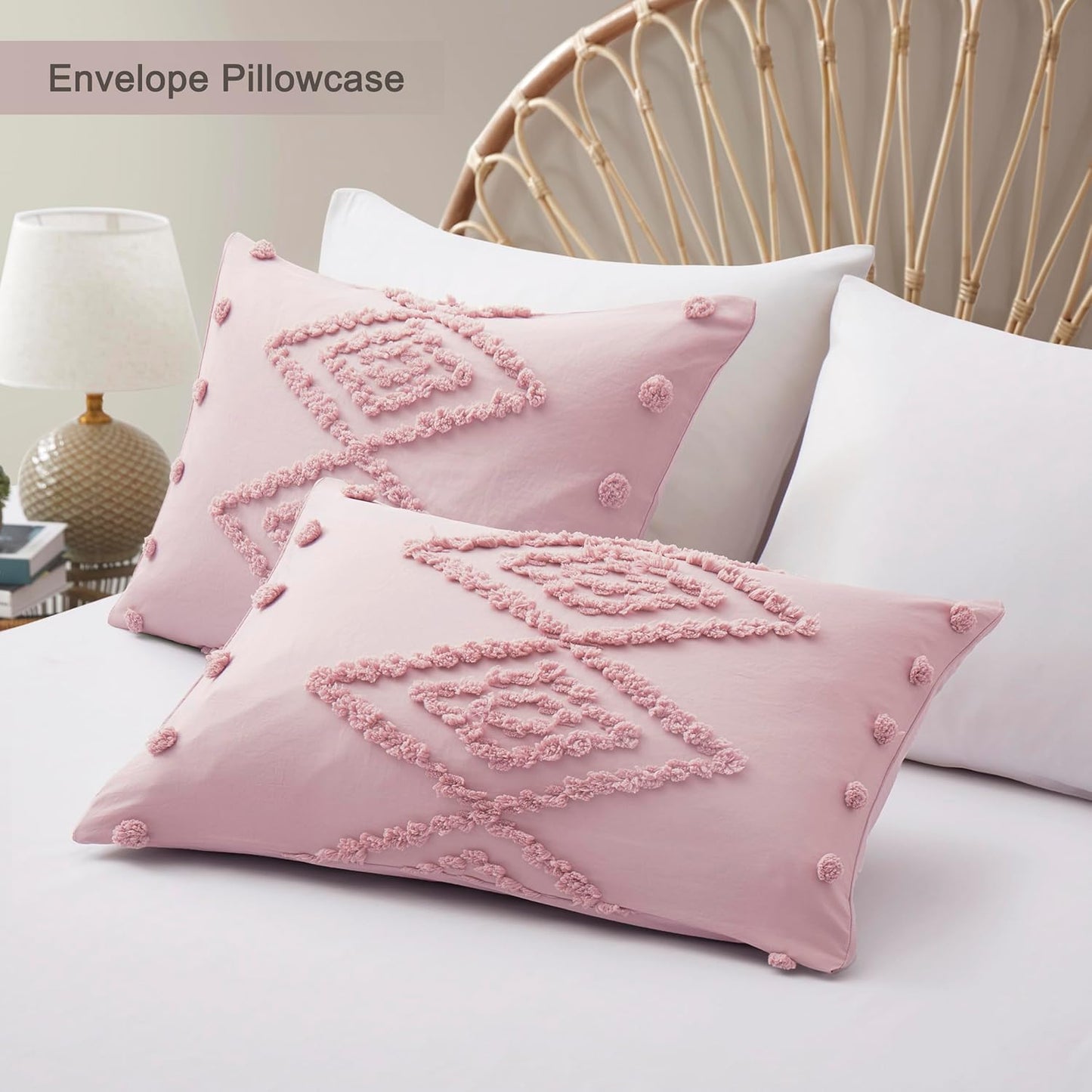 Set 2 Set 68" 90") Oli Anderson Tufted Duvet Cover Twin Size, Soft and Lightweight Duvet Covers for All Seasons, Pieces