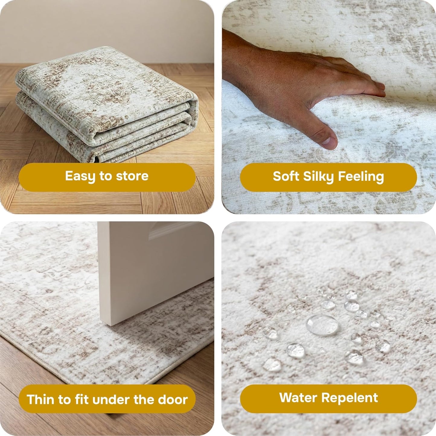 2x9 2' 9' Area Rugs for Living Room, Washable Runner Rugs for Bedroom, Entryway Hallways Clearance Kitchen Indoor Boho