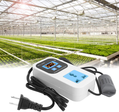 Fafeicy WT2000 Digital Humidity Controller, 110-220V Humidify Dehumidification Switch Socket, 0%~99% RH Control Range