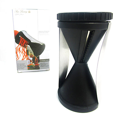 Premium Spiral Slicer with Ceramic Peeler - Black - Sharp, Durable, Rust-Resistant