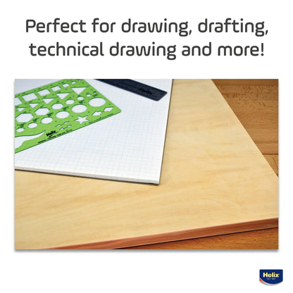 Maped - Helix Wooden Lightweight Drawing Board 24 x 36 Inch - Students and Artists - Sketching Outdoors - Lightweight Portability - Premium All-Wooden Construction, Sanded Basswood, Air-Tite core