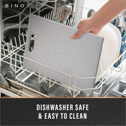 BINO Cutting Board - 3-Piece Chopping Boards, BPA-Free Plastic, Durable, Dishwasher Safe