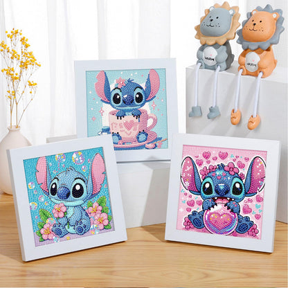 nekpiahu 6 Pack 5D Diamond Art Painting Kits for Kids Beginners, Full Drill Cute Cartoon Diamond Art Kits, DIY Big Gem Art for Children Ages 6-7-8-9-12, Home Wall Decor 6x6 Inch