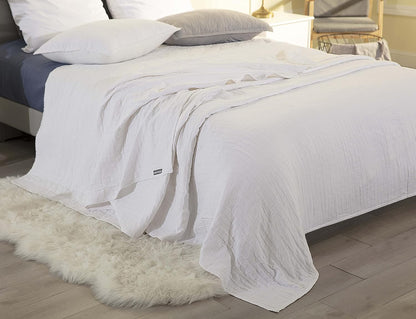 Sterling Creek Dawson Star Muslin Cotton Blanket Three Layers Lightweight Breathable Gauzy Blanket for Adults, All