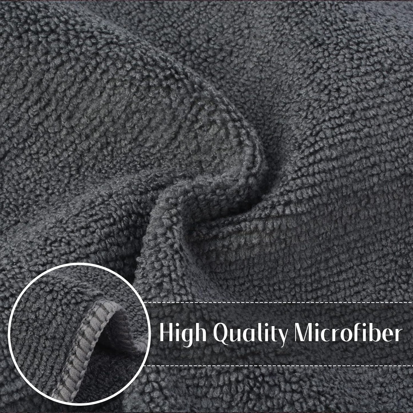 12inchx12inch 20 Pack SINLAND Microfiber Rag Absorbent Cleaning Cloth Kitchen Dish Cloth Quick Dry Streak Free Dish