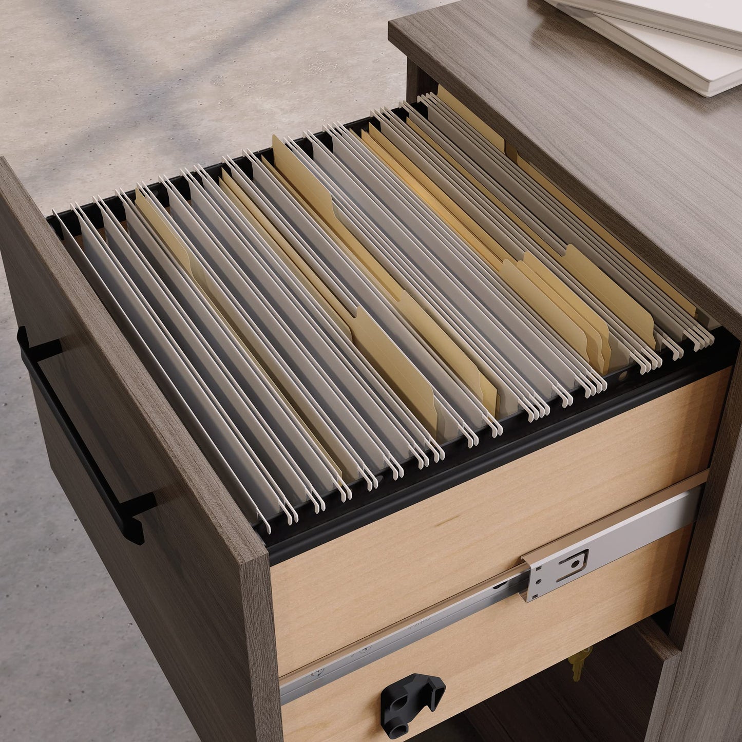 Sauder Affirm 2 Drawer Mobile File, Hudson Elm Finish