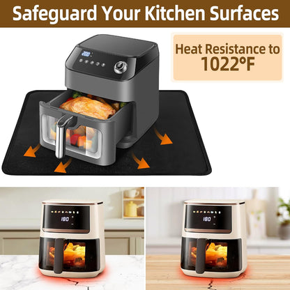 Heat Resistant Hot Pads for Kitchen, 16 x 24 Inches Silicone Mats for Countertop, Protector Under Air Fryer, Toaster