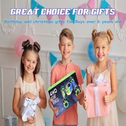 XUERENTECH Gesture RC Car for Boys Girls 6-12 Year 4WD Remote Control Car 360° Rotate Off-Road Drift Hand Controlled Twist Cars with Light Music for Kids Toy Birthday Xmas Gift