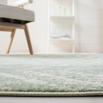 SAFAVIEH Adirondack Collection Area Rug - 10' x 14', Ivory & Green, Modern Diamond Distressed Design, Ideal for High Traffic Areas in Living Room, Bedroom, Dining (ADR131Y-10)