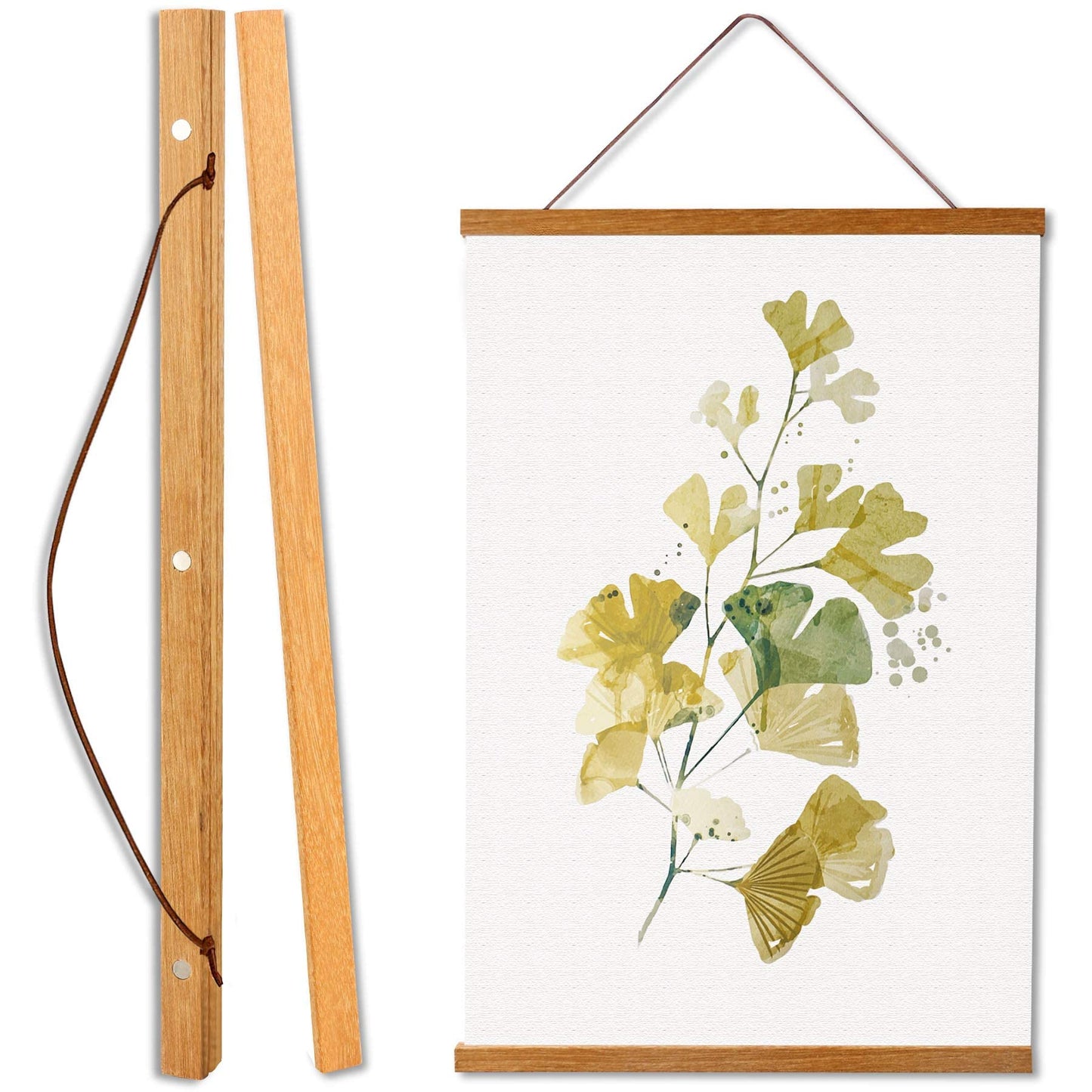 WITCOLOR Magnetic Poster Hanger Frame, 19x13 19x25 19x27 Poster Frame Wooden Magnetic Hanging Kit for Walls Map Picture Diamond Painting Canvas Artwork