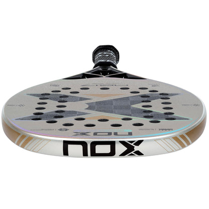 Beach Tennis Racket NG17 Luxury 2023 | High-Performance Beach Tennis Paddle | 18K Aluminized Carbon w/HR3 Black Eva Core | Exclusive Spin & Dynamic Composite Structure | Rough Surface for Extra Spin
