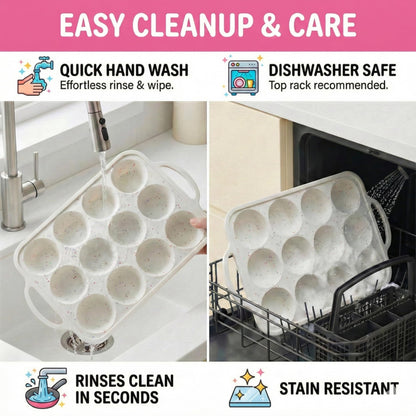 BAKE BOSS 2-Pack Silicone Muffin Pan for Baking with Metal Reinforced Frame -12 Cup Regular Size Cupcake Pan, BPA Free Silicone Muffin Tray - Cupcake Baking Pan Molds for Oven & Dishwasher Safe