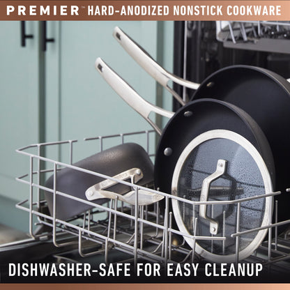Calphalon Premier Hard-Anodized Nonstick Cookware 11-Piece Pots and Pans Set Dishwasher and Oven Safe with MineralShield Nonstick Technology Durable and Versatile Kitchen Cookware