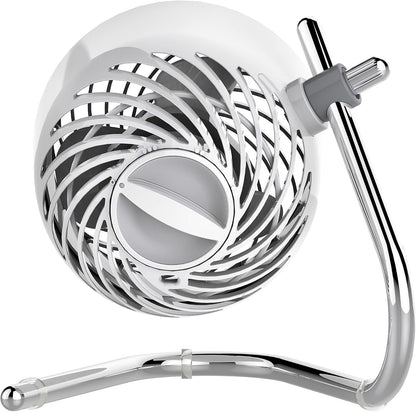 Vornado Pivot Personal Air Circulator - Portable Desk Fan with Powerful Cooling | Ice White