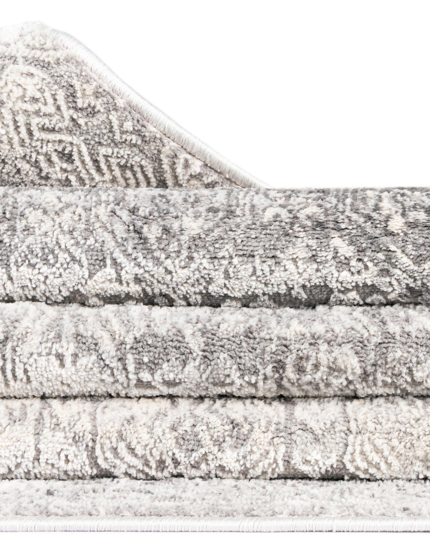 Unique Loom Finsbury Collection Area Rug - Sarah (7' 10" x 11' Rectangle Gray/Ivory)