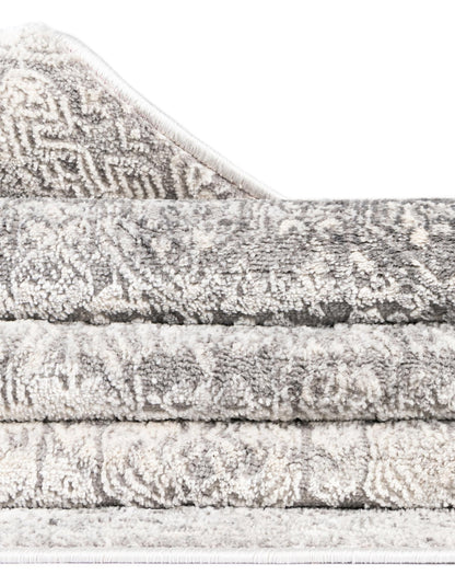 Unique Loom Finsbury Collection Area Rug - Sarah (7' 10" x 11' Rectangle Gray/Ivory)