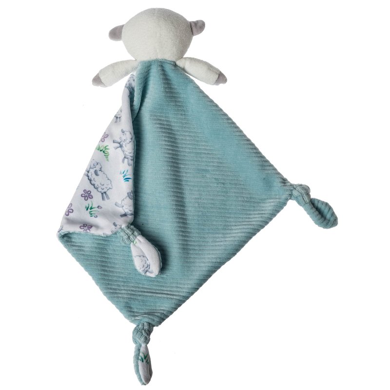 Mary Meyer Little Knottie Lovey Security Blanket, 10 x 10-Inches, Lamb