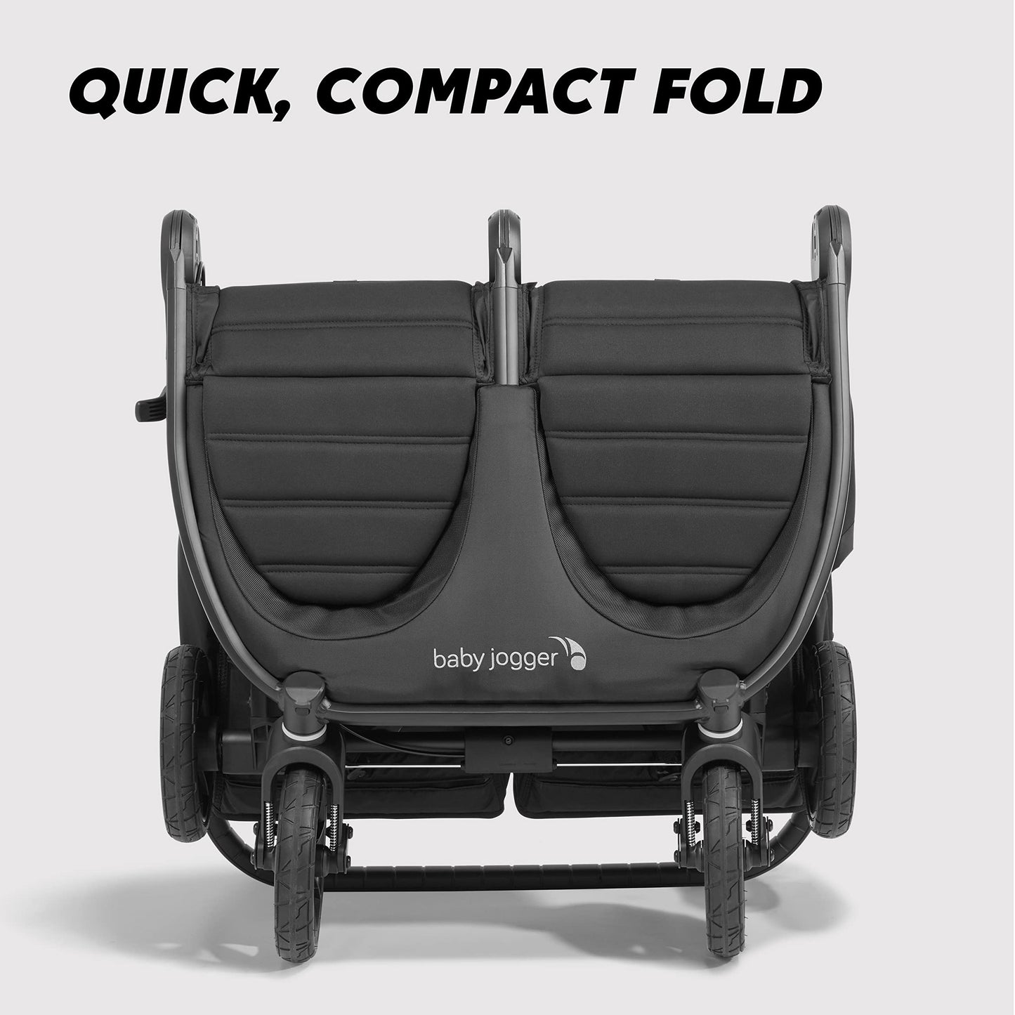 Baby Jogger® City Mini GT2 All-Terrain Double Stroller, Forever Air Rubber Tires, All-Wheel Suspension, Twin Stroller with Belly Bar, Leatherette Handlebar, Premium Fabric, Amazon Exclusive Pike Color