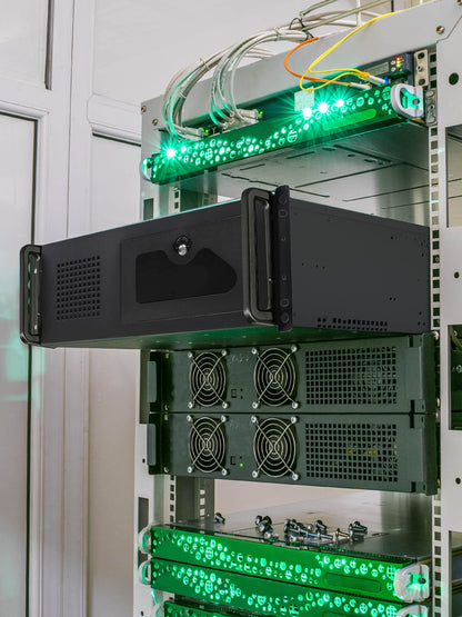 Rosewill 4U Server Chassis Rackmount Case | 7 x 3.5 Bays, 2 x 5.25 Devices| ATX, CEB Compatible | 1 x 120mm PWM Fan, 2 x 80mm PWM Fans | 2 x USB 3.0 | Front Panel Lock and Key | - RSV-R4100U