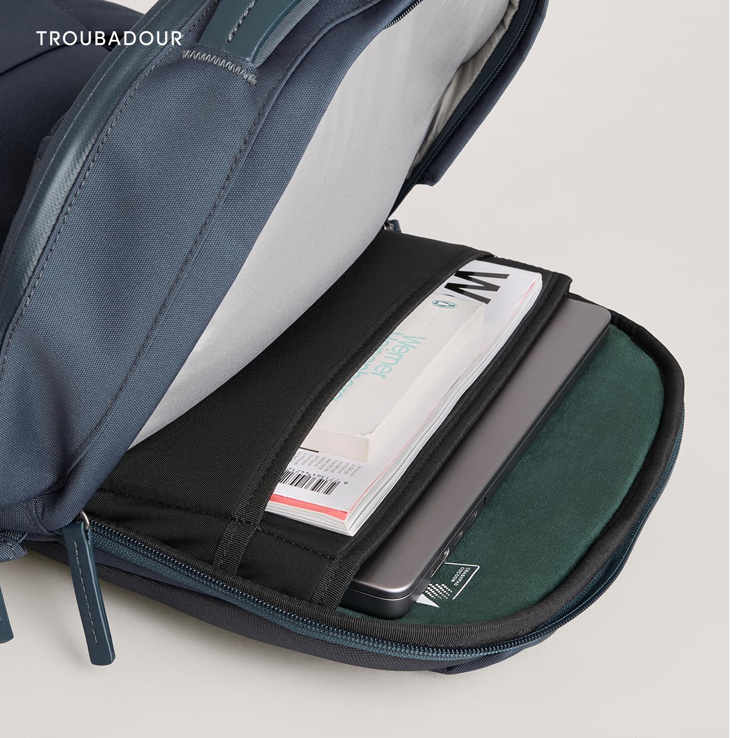 Troubadour Apex 4.0-22L Premium Laptop Backpack - Ergonomic & Water Resistant - Designed for Work and Travel - Basalt