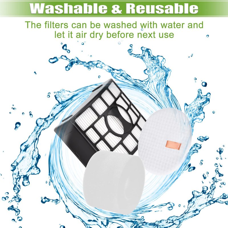 Anicell for Shark UV700 Filter Replacement DuoClean Rotator Lift Away Upright Vacuum ZD550 ZD552 NV611 NV600 NV601 NV770 NV771, 2 HEPA Filters + 4 Foam & 4 Felt Filters, Replace Parts XFF600, XHF600