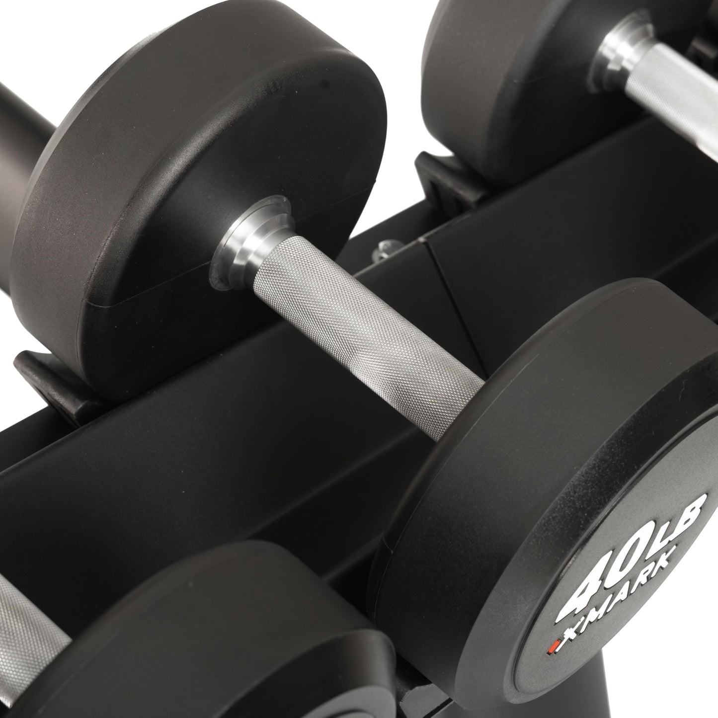 XMARK Commercial 3-Tier Dumbbell Rack, Weight Storage Rack, 15 Dumbbell Pair Storage, Modern Style