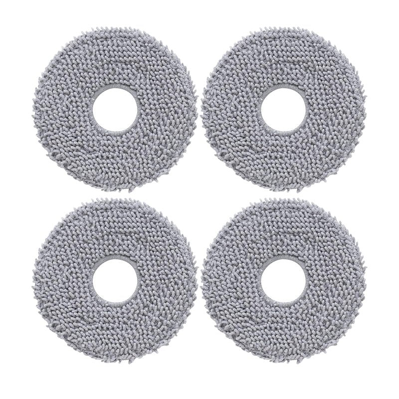 roborock 4 Pack Microfiber Mop Cloths Qrevo Curv, Qrevo Curv S5X, Qrevo Edge Robot Vacuum, Mop Pad Replacement Accessories