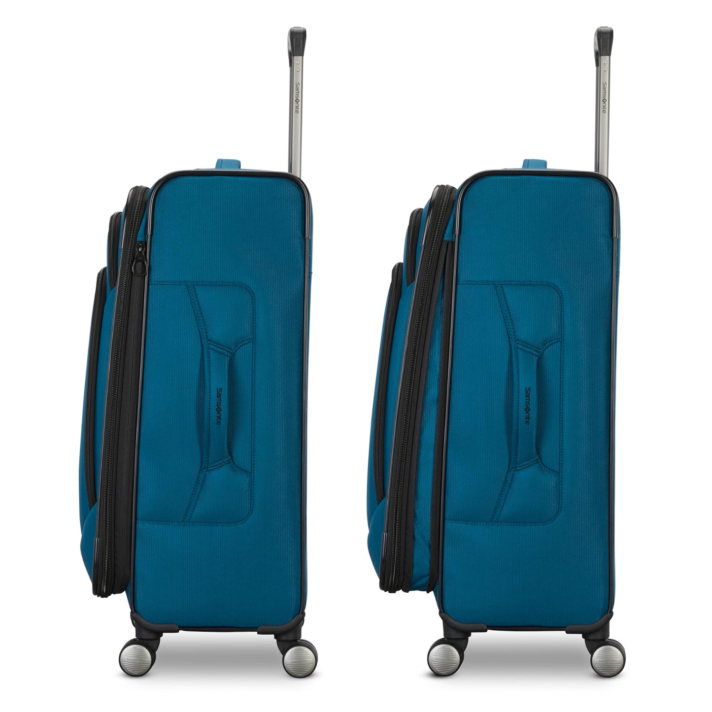 Samsonite Ascella 4 Large Checked Suitcase - Cerulean Blue