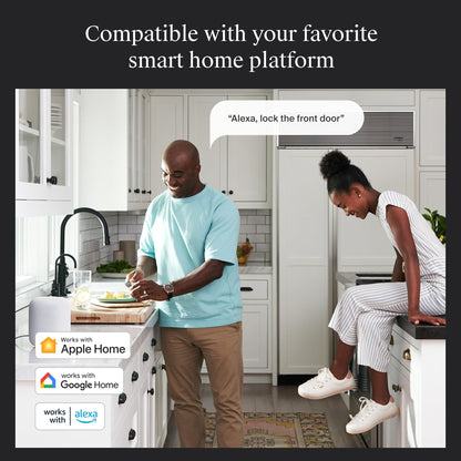 Level Bolt Smart Deadbolt - Make Your Lock Smart & Keep Your Existing Hardware and Keys - Keyless Entry via Level App (iOS & Android) - Works with Apple Home