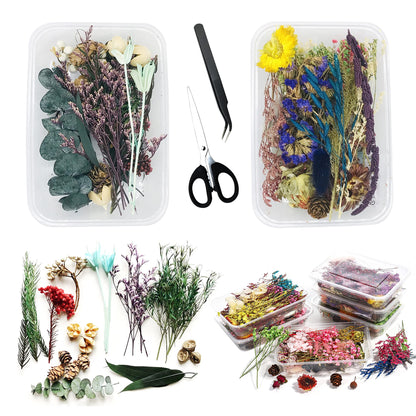 Woohome Crystal Tower Resin Moulds, 3 PCS Large Crystal Point Jewelry Epoxy Resin Silicone Moulds with 2 Pack Dried Flowers, Scissors, Tweezers for DIY Resin Flowers Crystals, Home Decors