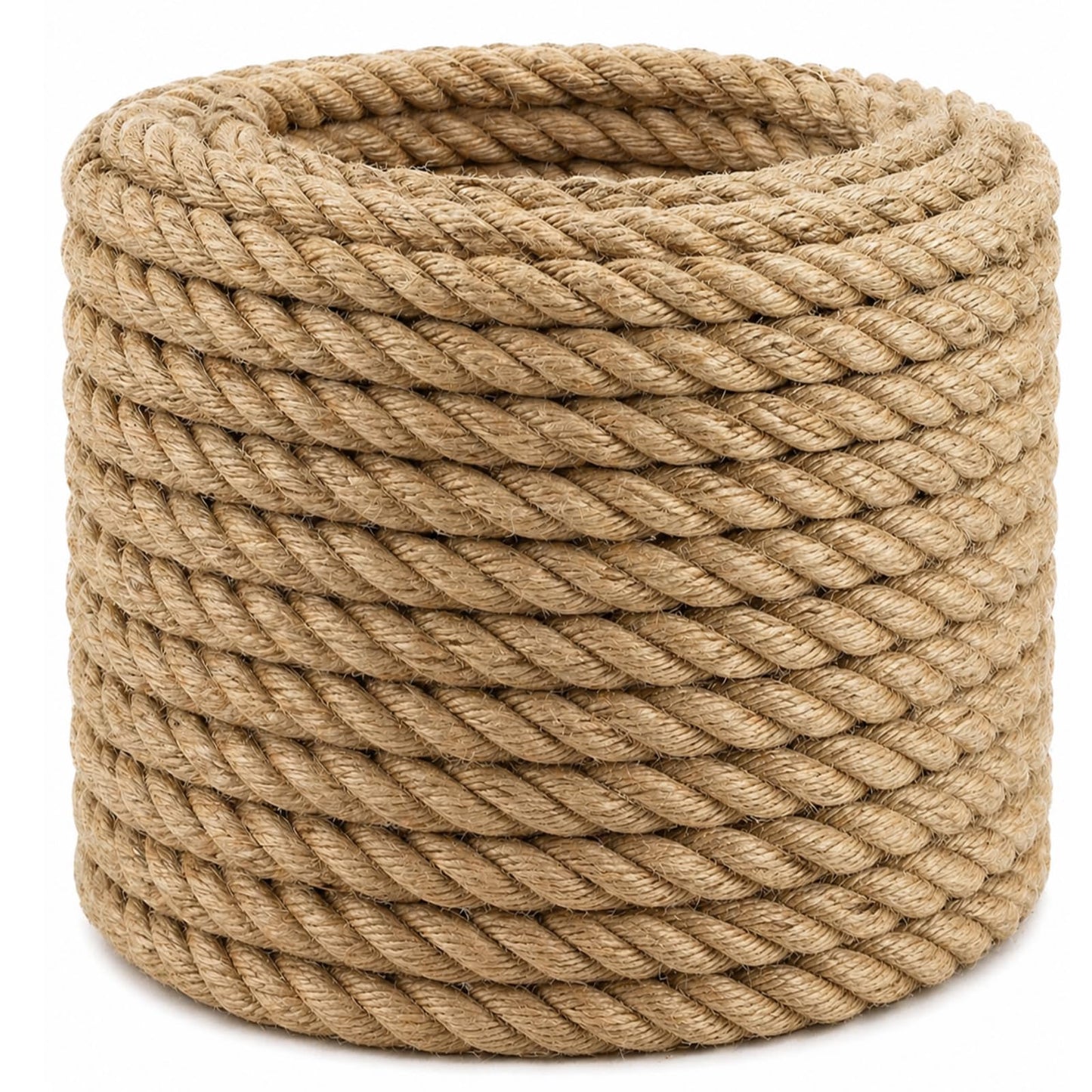 Natural Jute Rope Thick Hemp Rope (1/2 Inch x 150 Feet) Strong Jute Twine for DIY Crafts Gardening Hammock Home Decorating