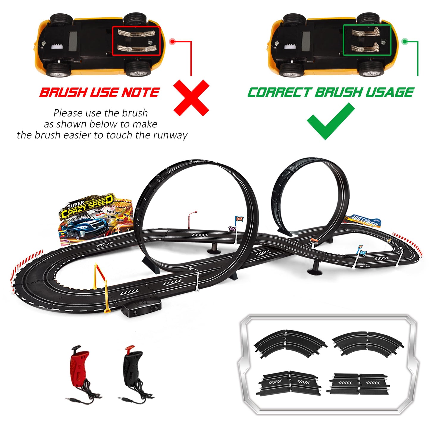 Kids Toy-Electric Powered Slot Car Race Track Set Boys Toys for 6 7 8-12 Years Old Boy Girl Best Gifts