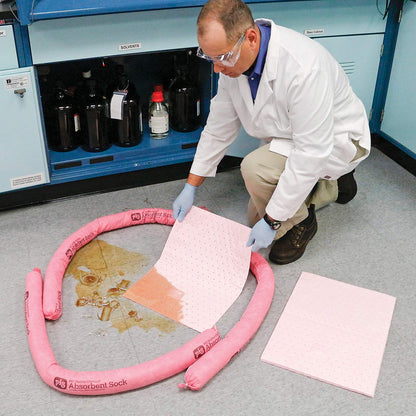 PIG Hazmat Spill Kit - 5" W x 15" L x 18" H - Absorbs up to 5 gallons - KIT367