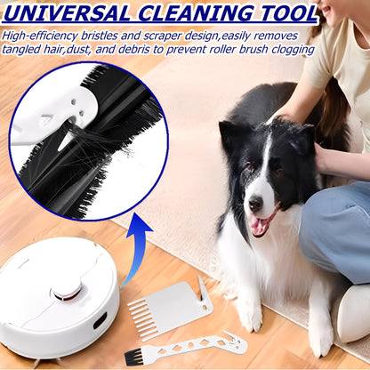 2 Packs Universal Robot Vacuum Brush Cleaning Tool Handheld Vacuum Cleaner Brush Kit Compatible with j7,i7,s9,i4,i3,694 Series Robot Vacuum