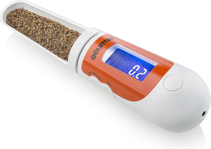 Gourmia GKS9120 3-in-1 Spoon Scale - Kitchen Tool with Cooking Thermometer, Mini Scale, BPA Free