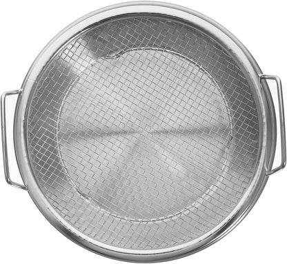 1 Set Mesh Drain Pan, Oil Draining Net, Egg Steamer Rack for Stovetop Barbecue Grill