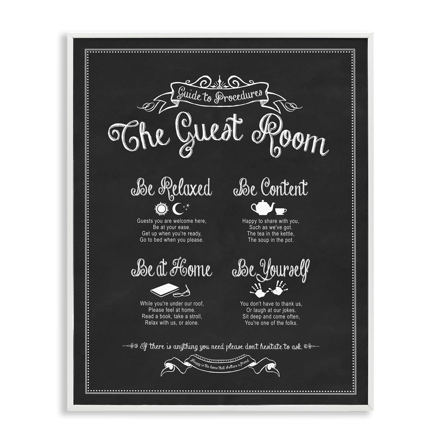 'The Guest Room Guide'| Framed Giclee Art