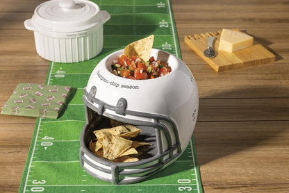 Mud Pie Football Helmet Chip and Dip Server