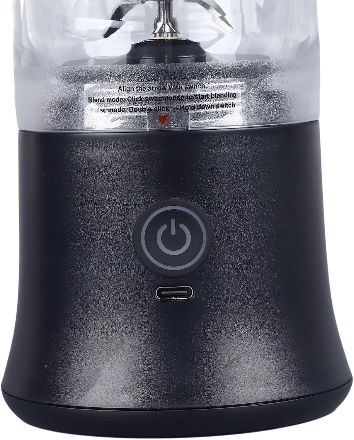 Portable Blender, 18000rpm 600ml Large Capacity Cordless Stainless Steel Blender with 6 Ultra Sharp Blades for Shakes