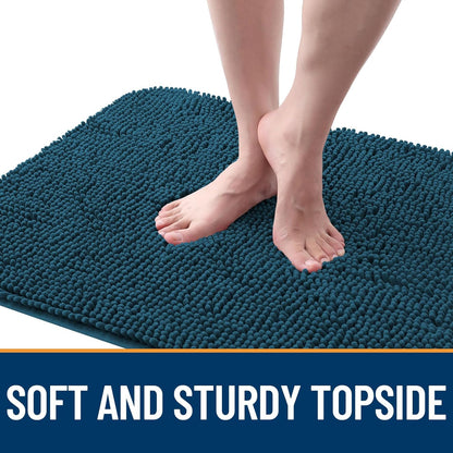 OLANLY Dog Door Mat - Absorbent Non-Slip Washable Doormat for Muddy Paws | 50x30, Atlantic Blue