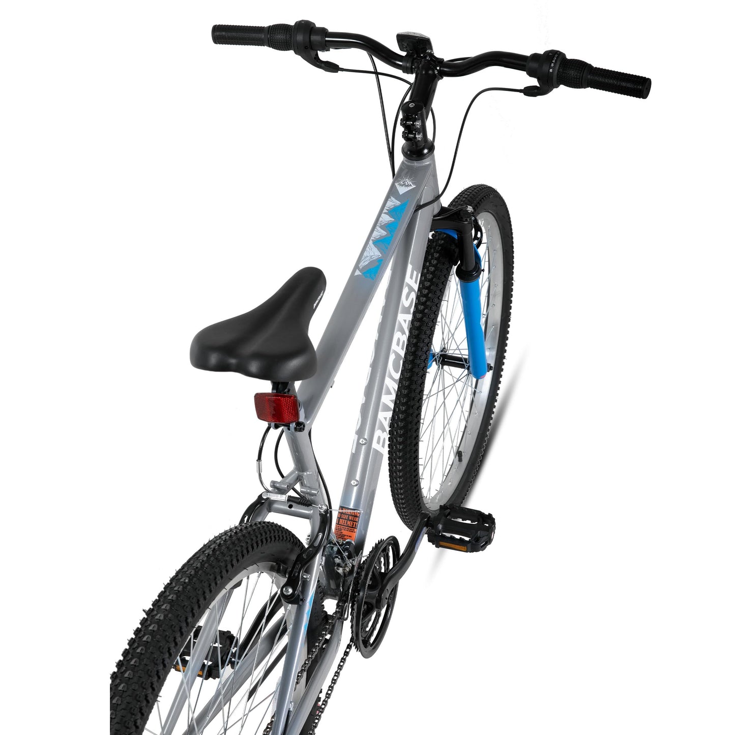 HH HILAND 27 Inch Mountain Bike, Mens Womens MTB with 18 Speeds, High-Tensile Steel Frame, V Brake, Hardtail Bicycle for Adults Gray