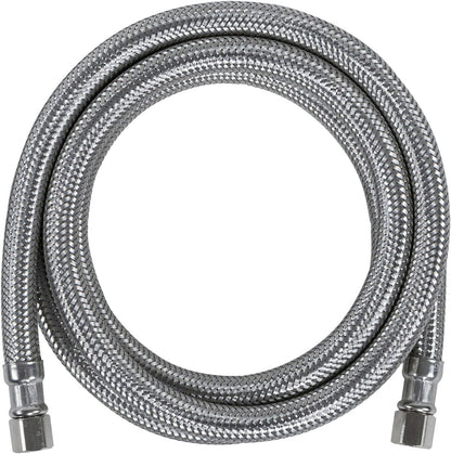 Certified Appliance Accessories Ice Maker Water Line: 7 Feet, PVC Core with Premium Braided Stainless Steel