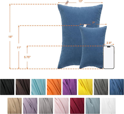 13"x18" NTBAY Toddler Pillows, Down Alternative Pillow, Machine Washable - Soft and Breathable Travel Small Pillows